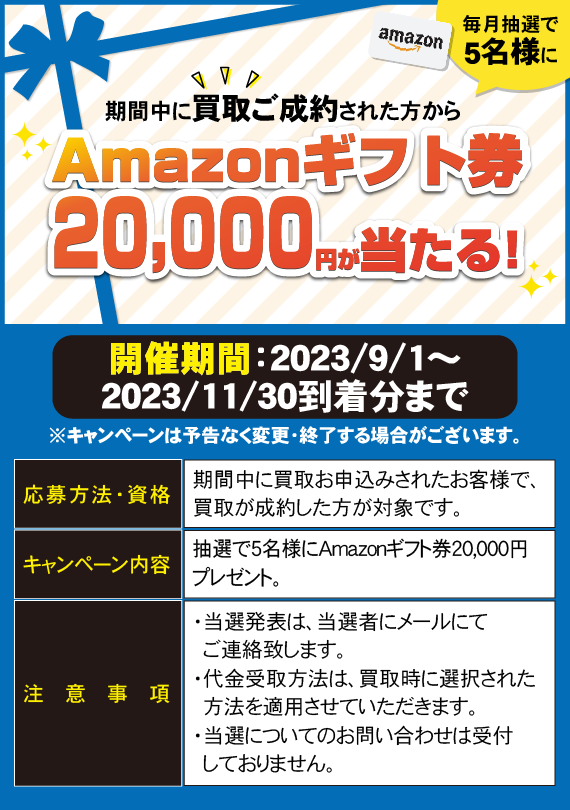 20000円プレゼント